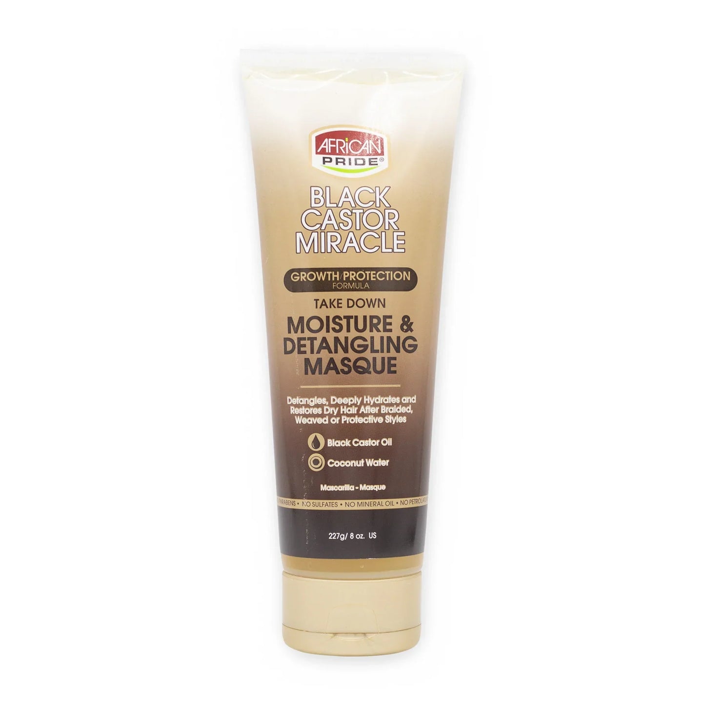 African Pride Black Castor Mositure & Detangle Masque 8oz