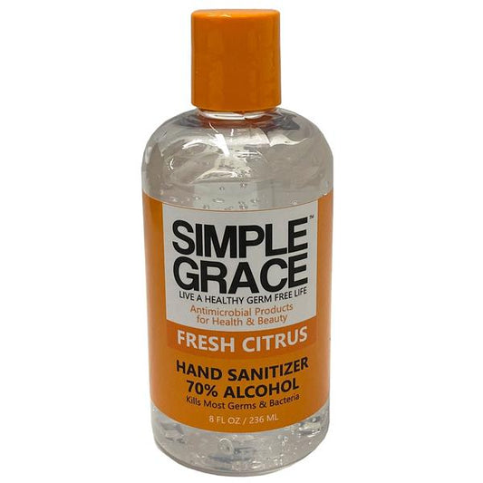 Simple Grace Antimicrobial Hand Sanitizer, 70% Alcohol, Fresh Citrus, 236Ml | Shop at CC Hair & Beauty UK
