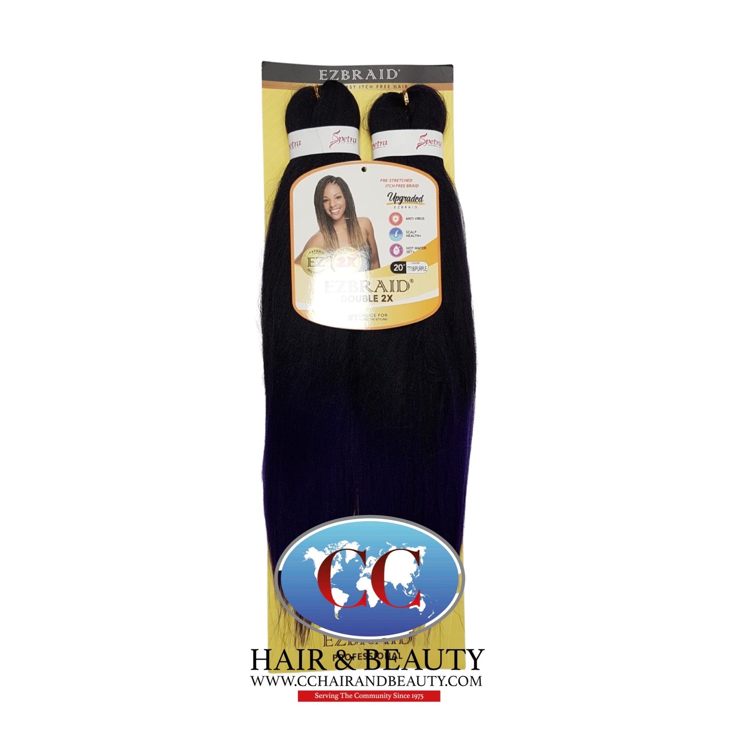Spetra EZ Braid Pre-Stretched Braiding Hair - 20" x 2 Bundles - view 4