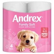Andrex Family Soft Toilet Tissue 4 Rolls