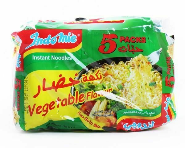 Indomie Vegetable  Flavour Instant Nooodles  (5 Pack)