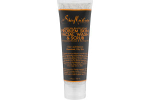 SheaMoisture African Black Soap Clarifying Facial Wash & Scrub - 4 oz - product detail | CC Hair & Beauty