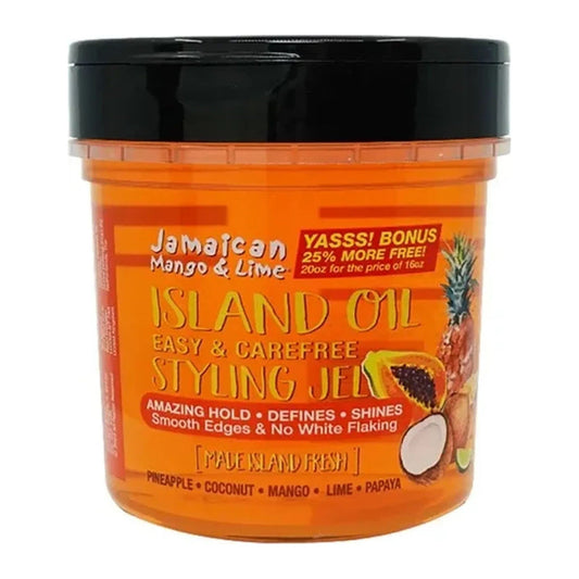 Jamaican Mango & Lime Styling Gel 20oz pineapple scent tub for natural hair