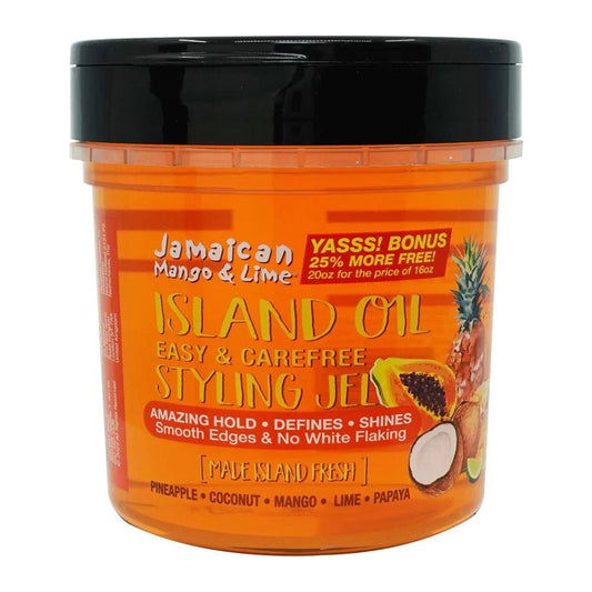 Jamaican Mango & Lime Styling Gel 20oz pineapple scent tub for natural hair