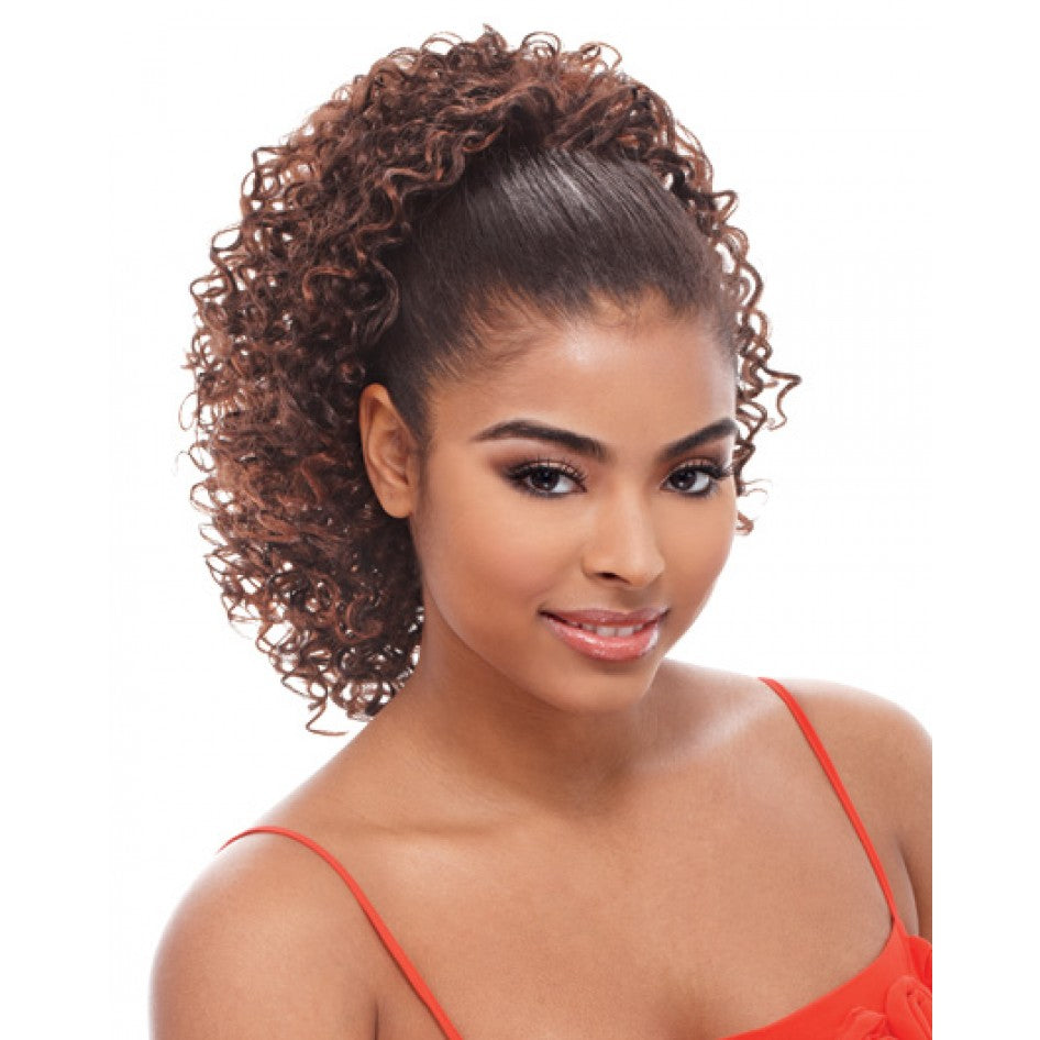 Janet Collection Synthetic Ponytail Drawstring - Grape