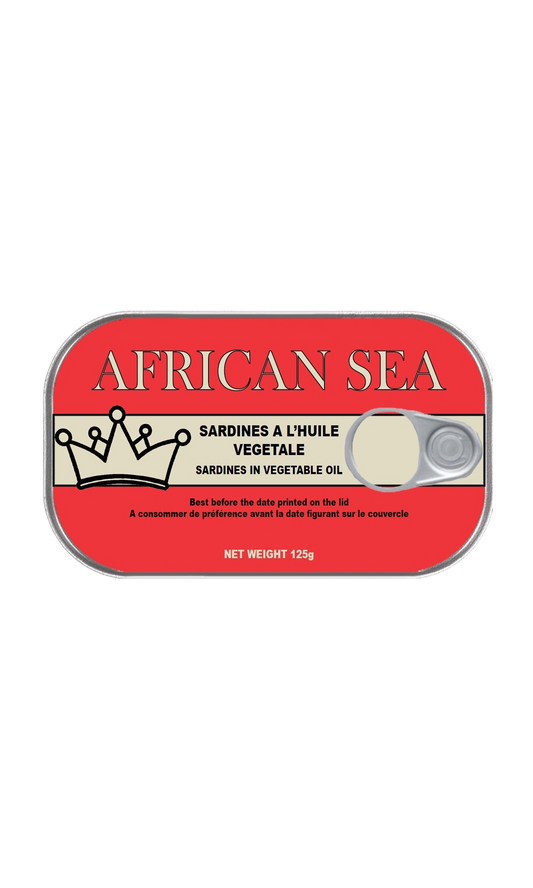 African Sea Sardines in Veg Oil 125g