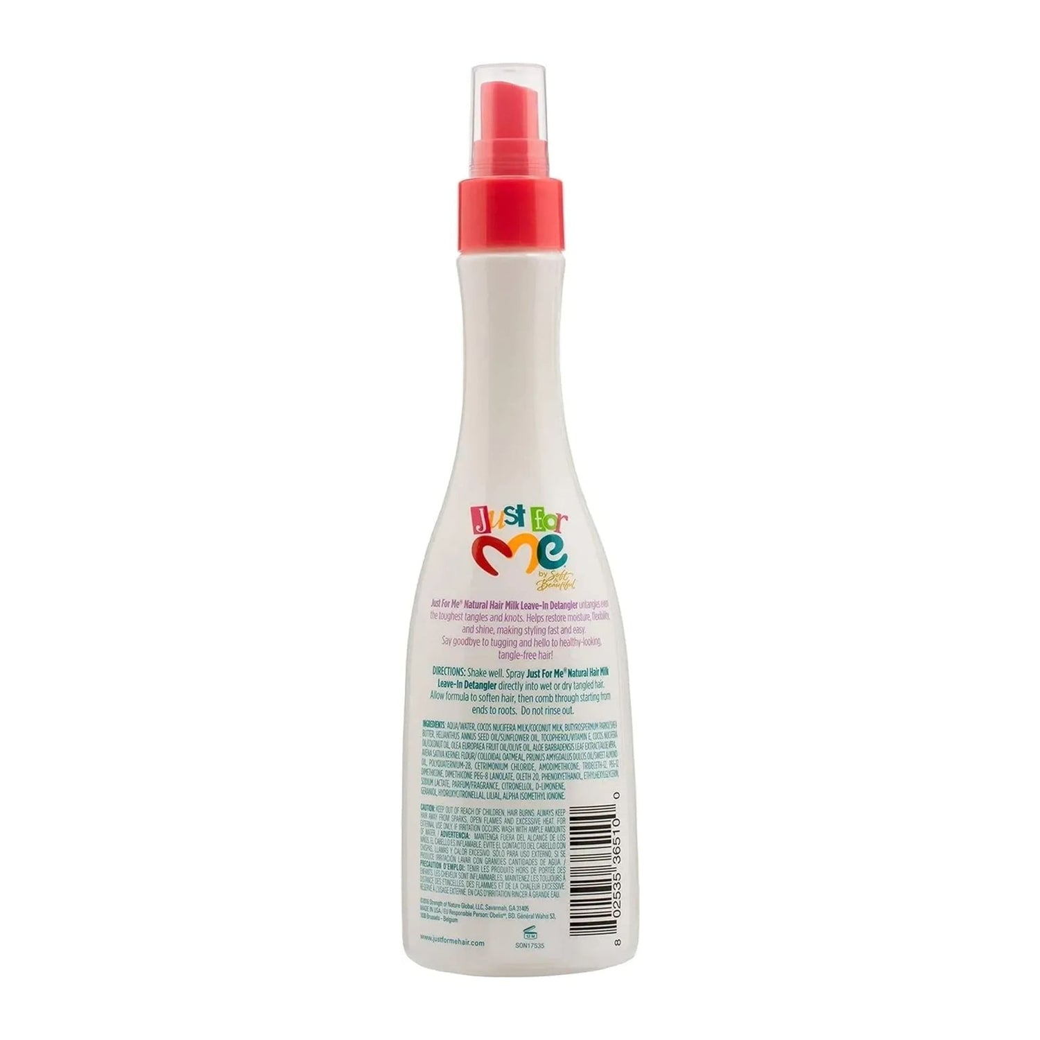Just For Me Natural Hair Milk Leave-In Detangler 10oz spray bottle for kids' hair