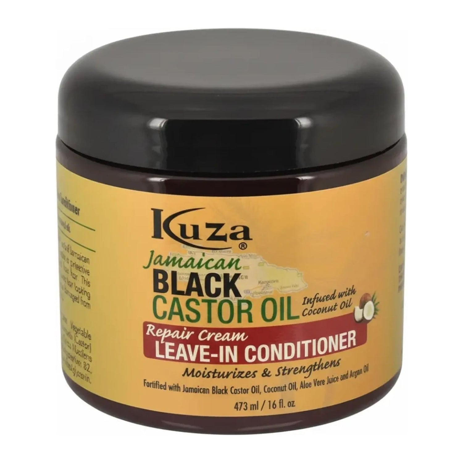 Kuza Jamaican Black Castor Oil Repair Cream Leave-In Conditioner 16oz tub