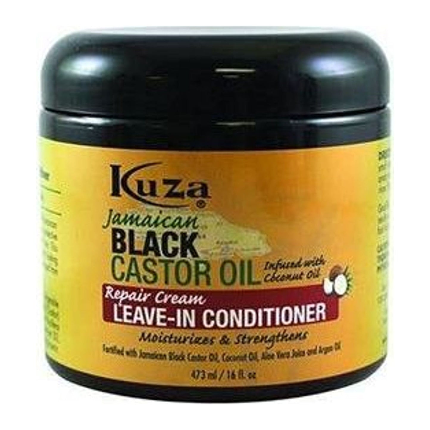 Kuza Jamaican Black Castor Oil Repair Cream Leave-In Conditioner 16oz tub