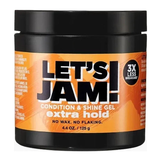 Lets Jam Condition & Shine Extra Hold Hair Gel 125g tub