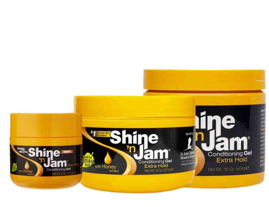 Ampro Shine 'N Jam Conditioning Gel Extra Hold - available online | CC Hair & Beauty UK