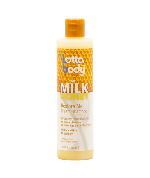 Lotta Body Milk & Honey Restore Me Cream Shampoo 10.1 Oz | Shop at CC Hair & Beauty UK