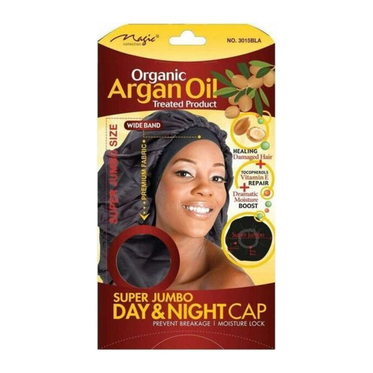 Magic Collection Organic Argan Oil Super Jumbo Day & Night satin cap