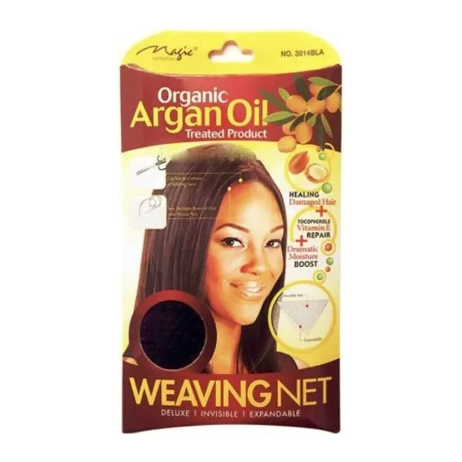 Magic Collection Organic Argan Oil black weaving net 3014 in its packaging
