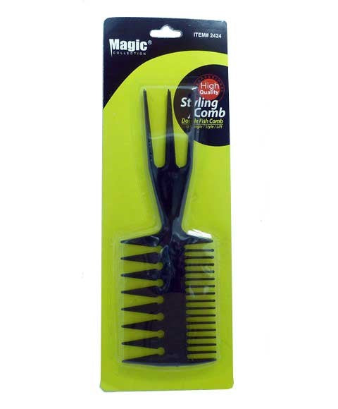 Magic Collection Double Fish Comb #2424 - product detail | CC Hair & Beauty