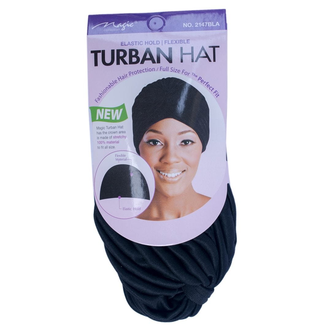 Magic Collection Turban Hat - 2147 Black | Shop at CC Hair & Beauty UK