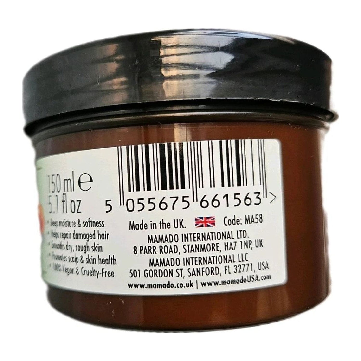 Mamado Nourishing Batana Cream for Hair & Body 150ml jar