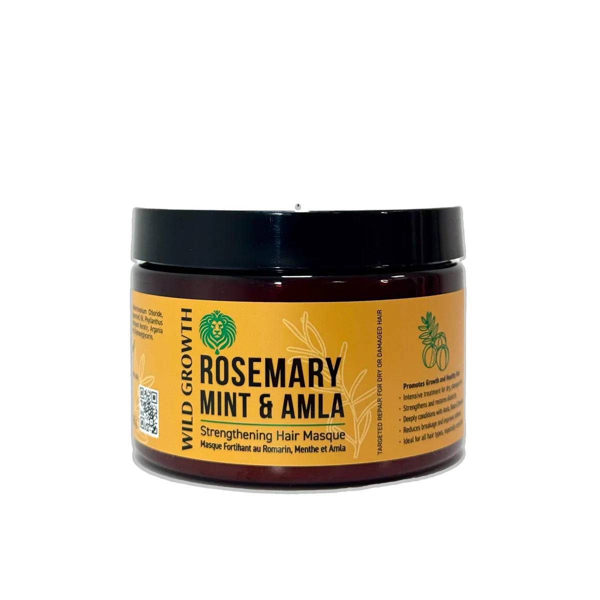 Wild Growth Rosemary Mint & Amla Strengthening Hair Masque 12oz - product detail | CC Hair & Beauty