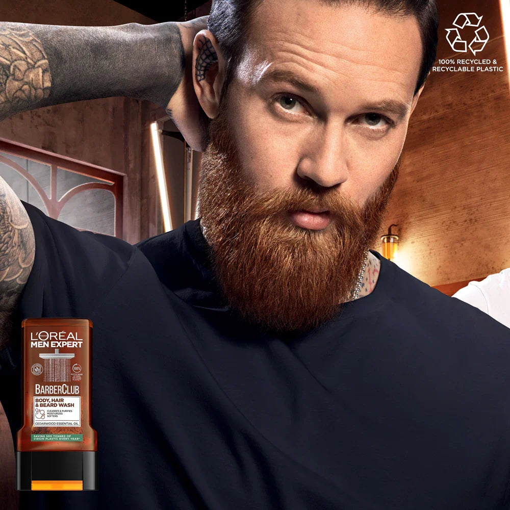 L’Oréal Paris Men Expert Barber Club Shower Gel 300ml - available online | CC Hair & Beauty UK