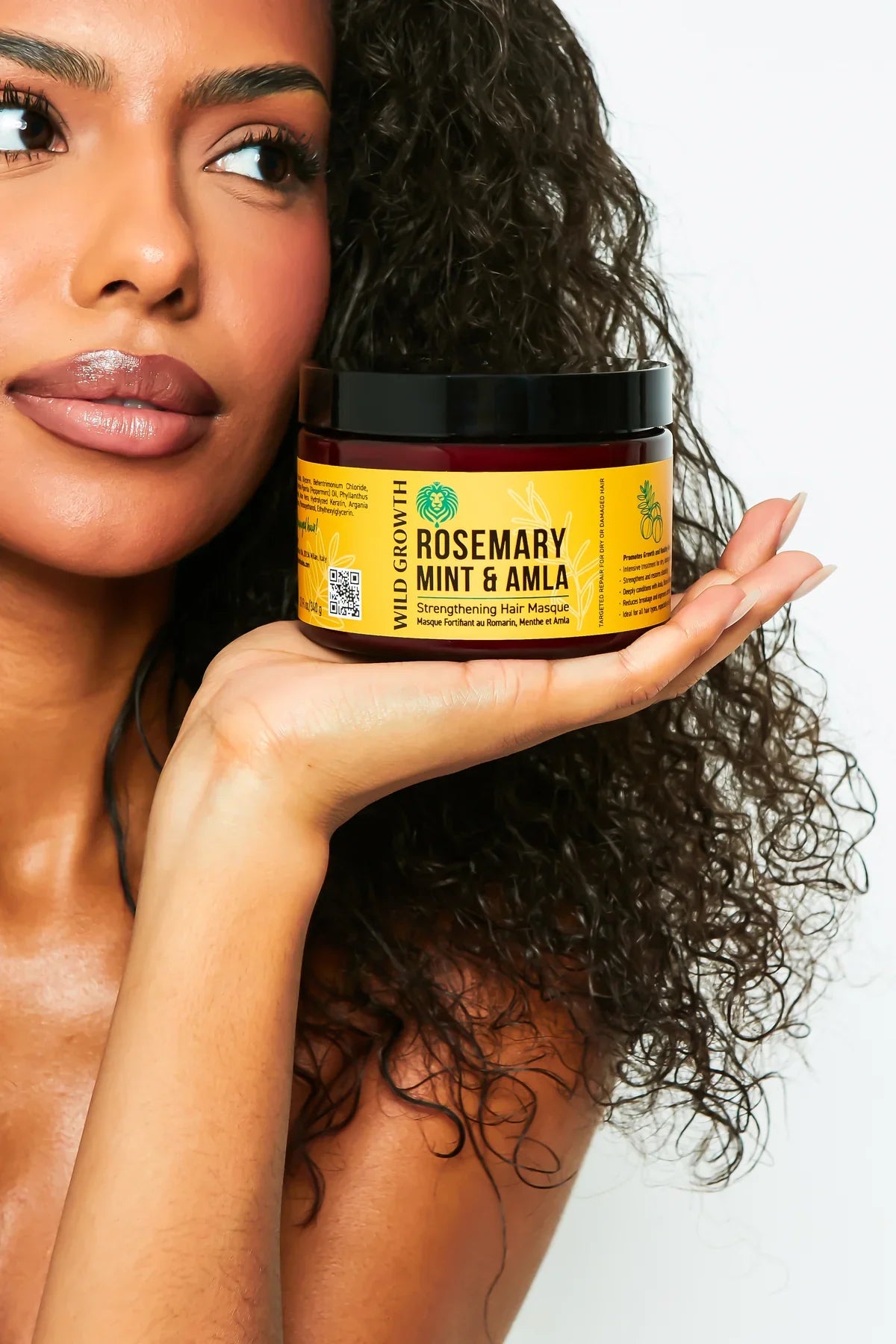 Wild Growth Rosemary Mint & Amla Strengthening Hair Masque 12oz - product detail | CC Hair & Beauty
