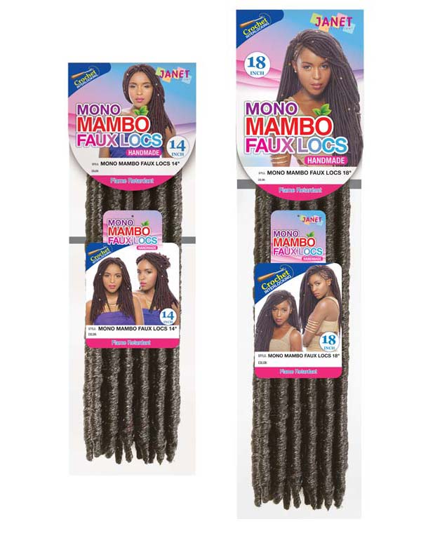 Janet Collection Mono Mambo Faux Locs 18"