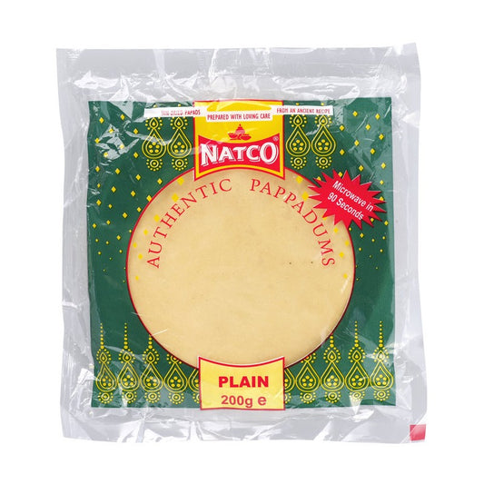 Natco Poppadoms  Plain 200g