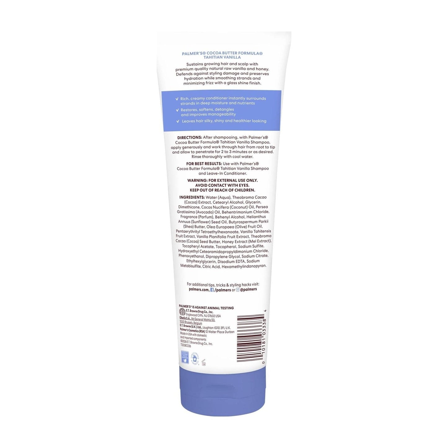 Palmer's Tahitian Vanilla Rinse-Out Conditioner 313ml bottle for dry, natural and relaxed hair