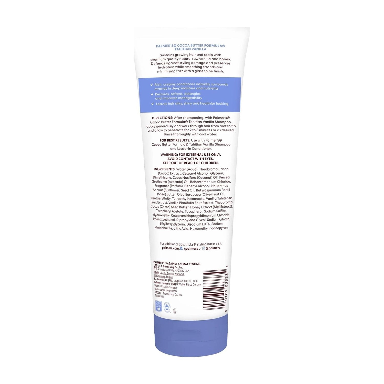 Palmer's Tahitian Vanilla Rinse-Out Conditioner 313ml bottle for dry, natural and relaxed hair