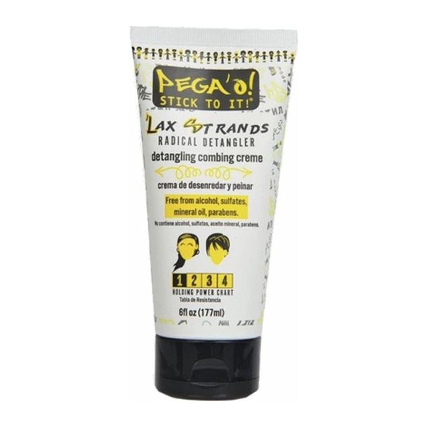 Stick To It Pega'o Lax Strands Detangling Combing Cream 6oz tube for textured hair
