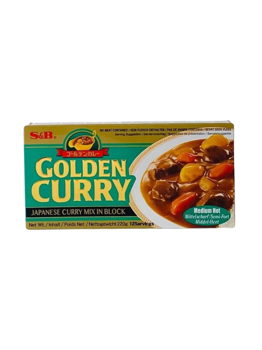 S&B Golden Curry-Japanese Curry Mix In Blocks (Medium Hot) 220g