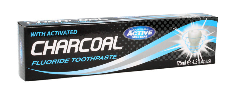 Beauty Formulas Active Oral Care Activated Charcoal Fluoride Toothpaste - 125Ml - Oos | Shop at CC Hair & Beauty UK