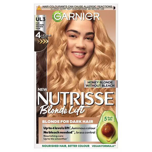 Garnier Nutrisse BlondeLift Chestnut Blonde Permanent Hair Dye | CC Hair & Beauty UK