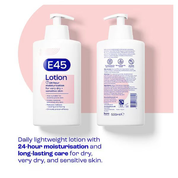 E45 Moisturising Lotion For Very Dry Skin 500ml - view 2