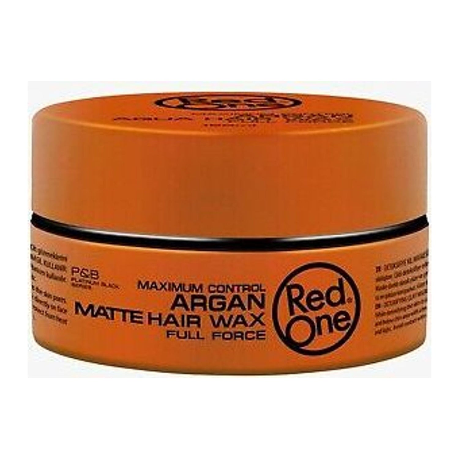 Red One Maximum Control Argan Matte Hair Wax Full Force 5oz 150ml tub