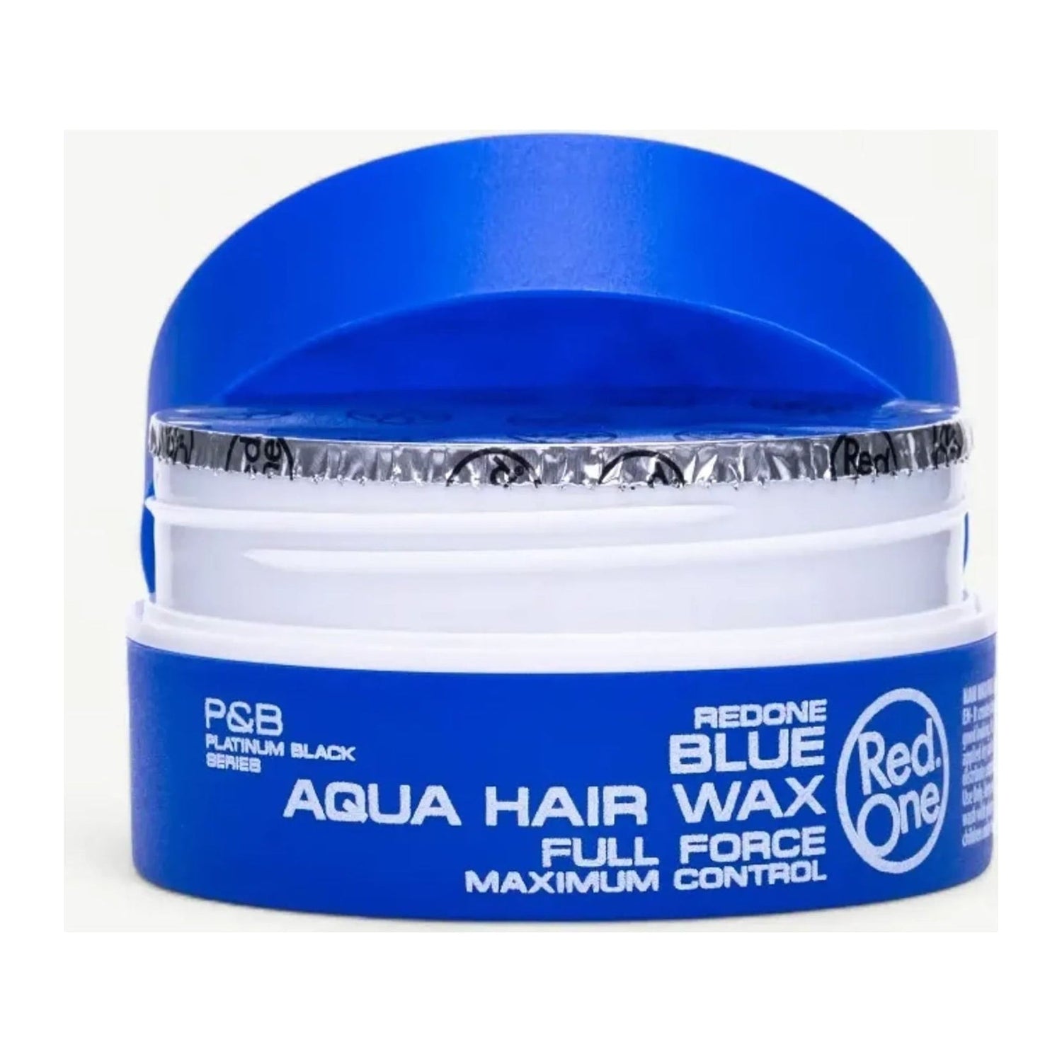 Red One Blue Aqua Hair Wax Full Force 150ml jar with bubblegum scent