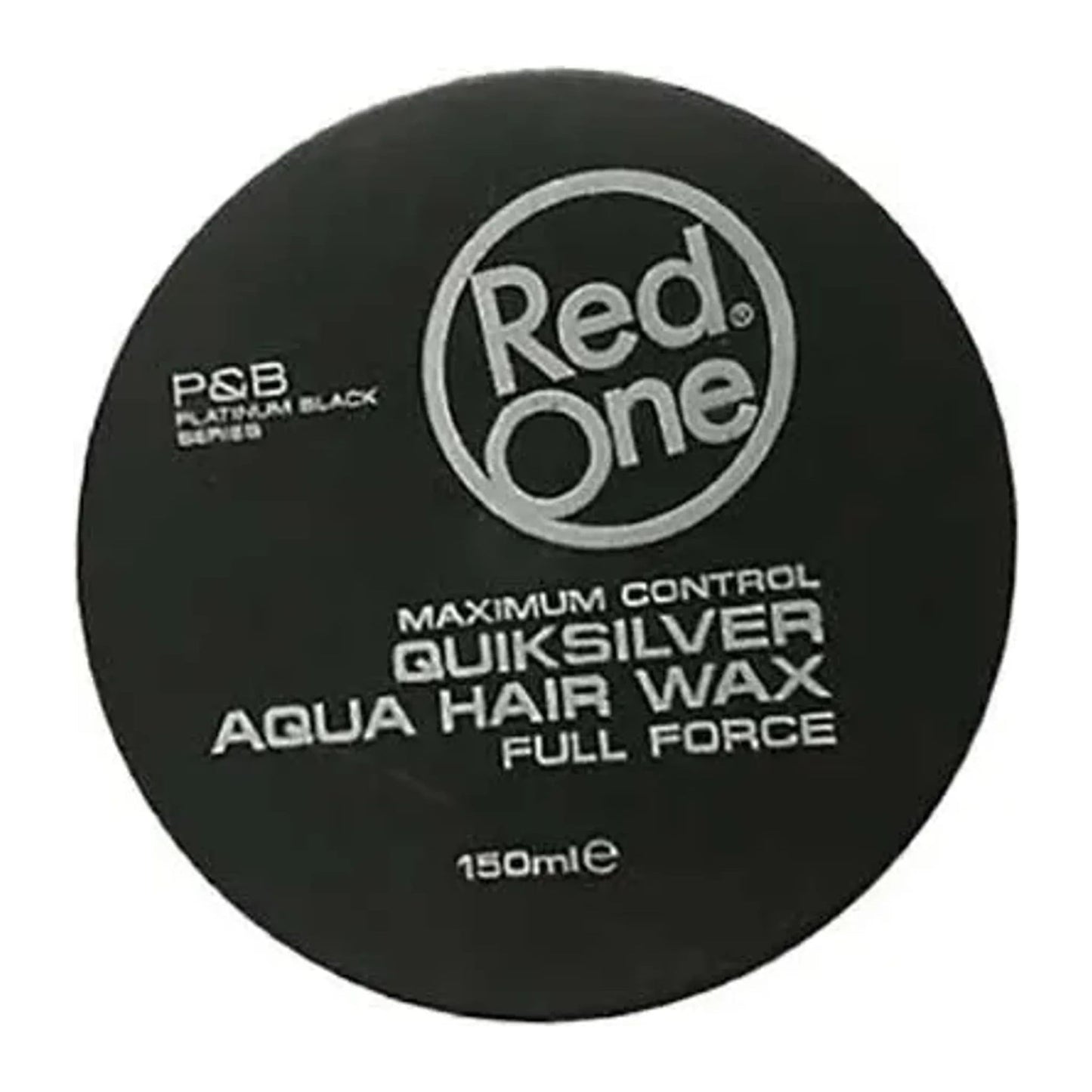 Red One Grey Maximum Control Quiksilver Aqua Hair Wax 150ml tub
