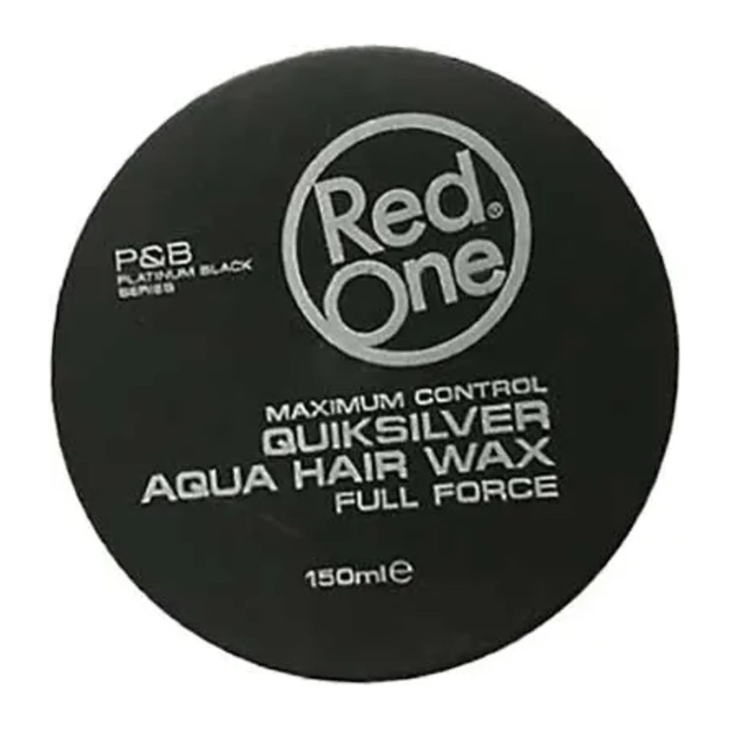 Red One Grey Maximum Control Quiksilver Aqua Hair Wax 150ml tub