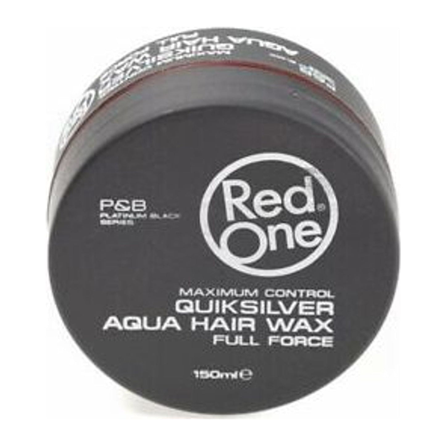 Red One Grey Maximum Control Quiksilver Aqua Hair Wax 150ml tub