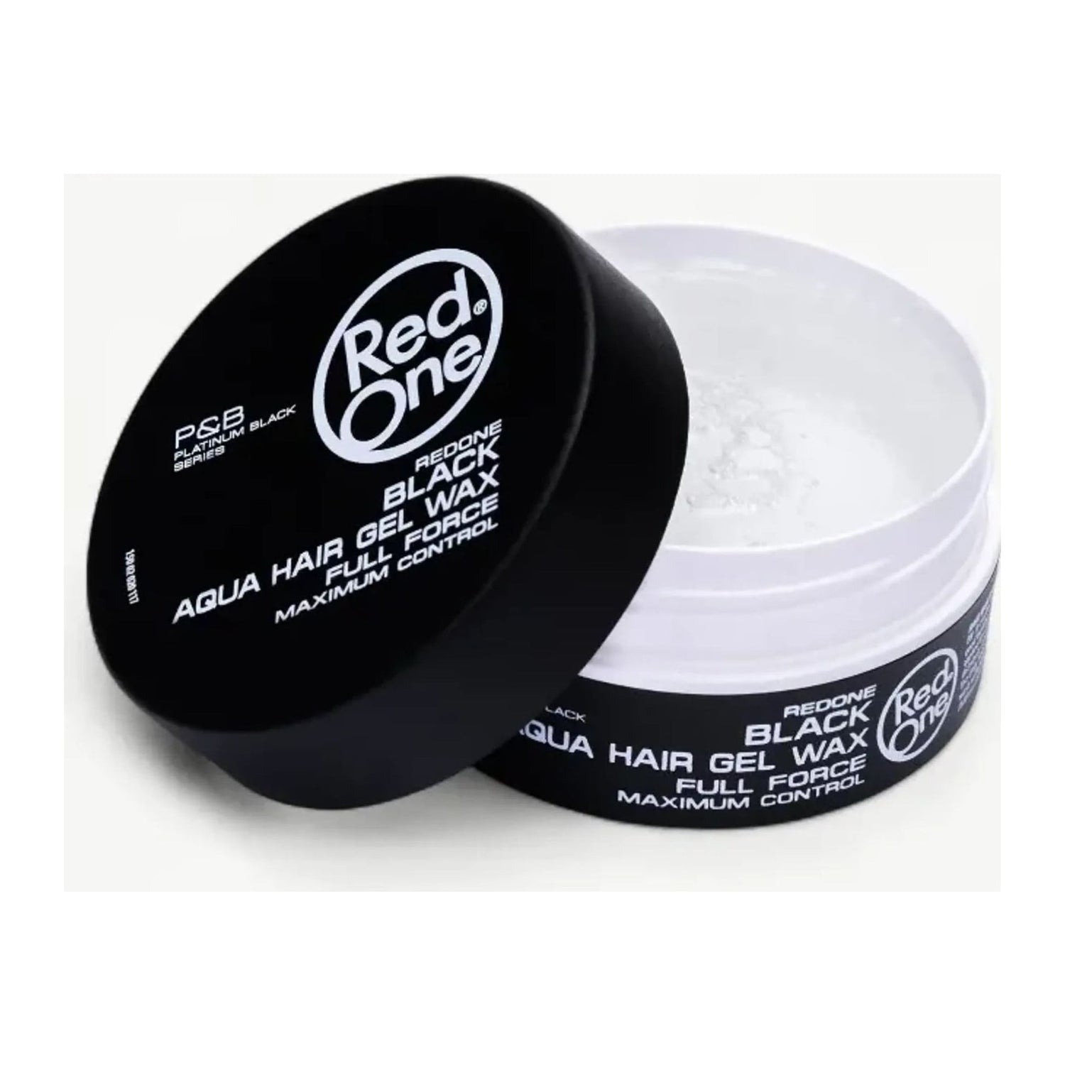 Red One Maximum Control Black Aqua Hair Gel Wax Full Force 150ml pot
