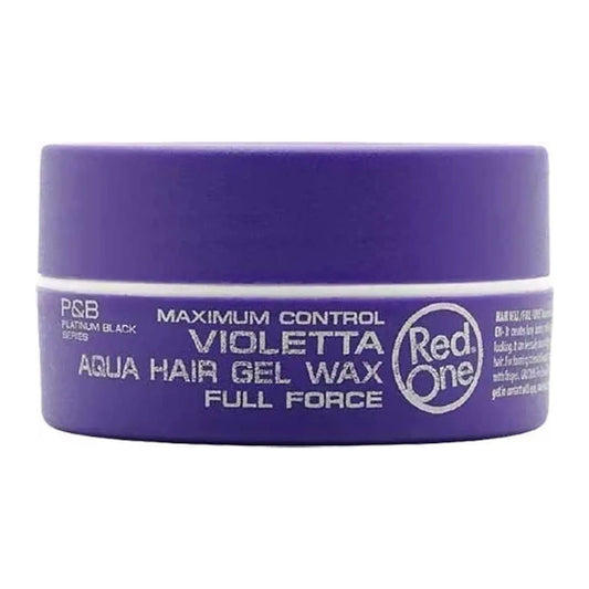 Red One Maximum Control Violetta Aqua Hair Gel Wax Full Force 150ml