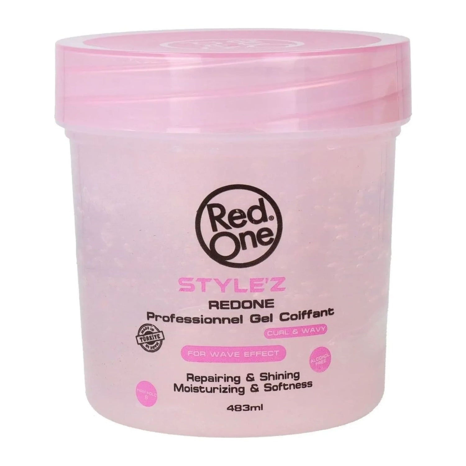 Red One Style'z Professional Curl & Wavy Hair Gel 483ml tub