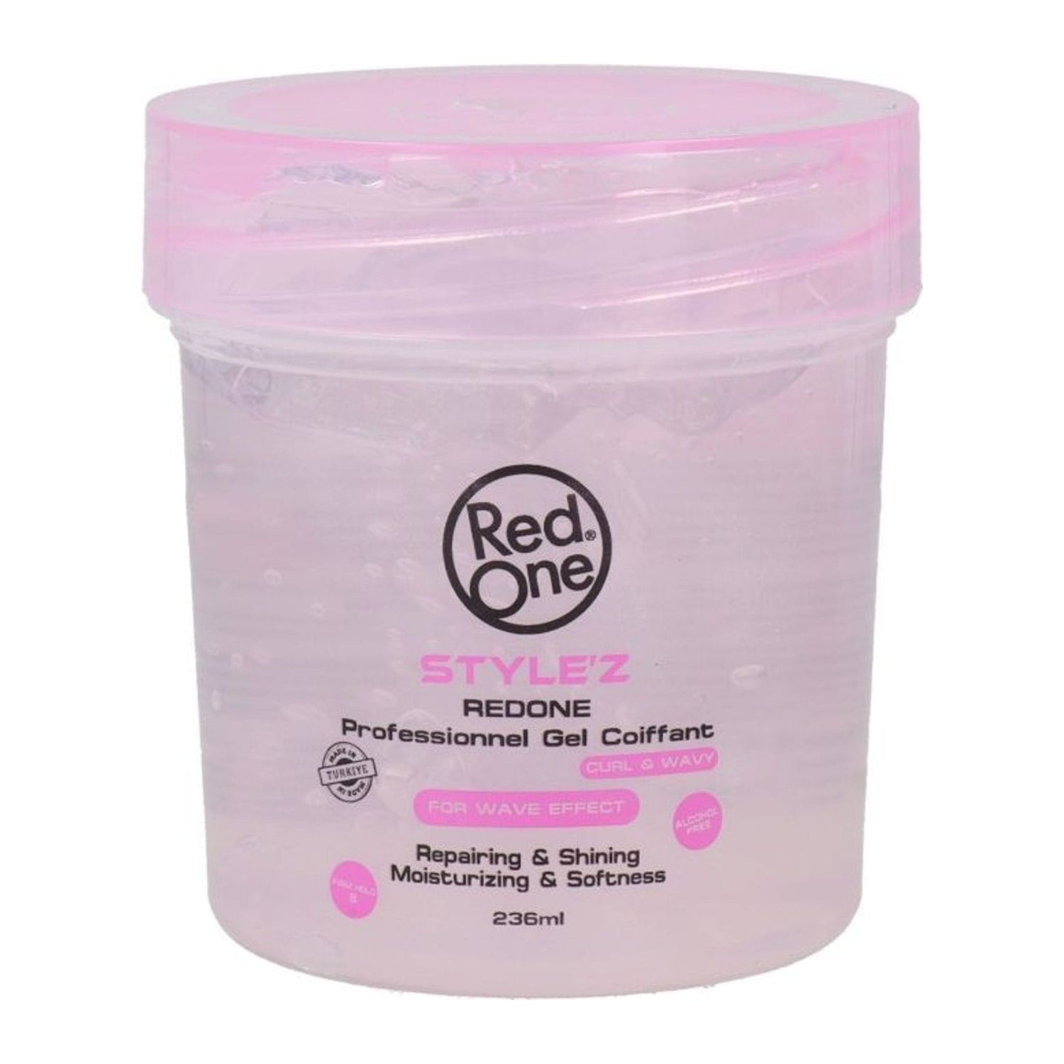 Red One Style'z Professional Curl Wavy Hair Gel 236ml tub