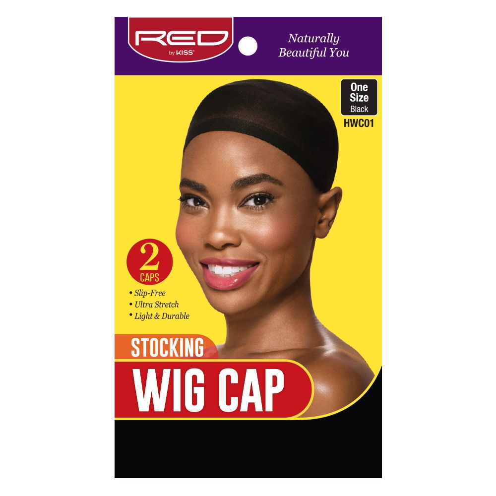 Red By Kiss Stocking Wig Cap Black 2 Pack - Hwc01 - U2 | Shop at CC Hair & Beauty UK