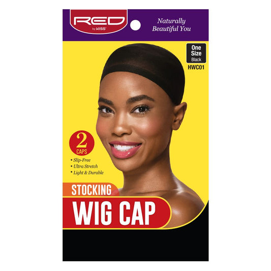 Red By Kiss Stocking Wig Cap Black 2 Pack - Hwc01 - U2 | Shop at CC Hair & Beauty UK