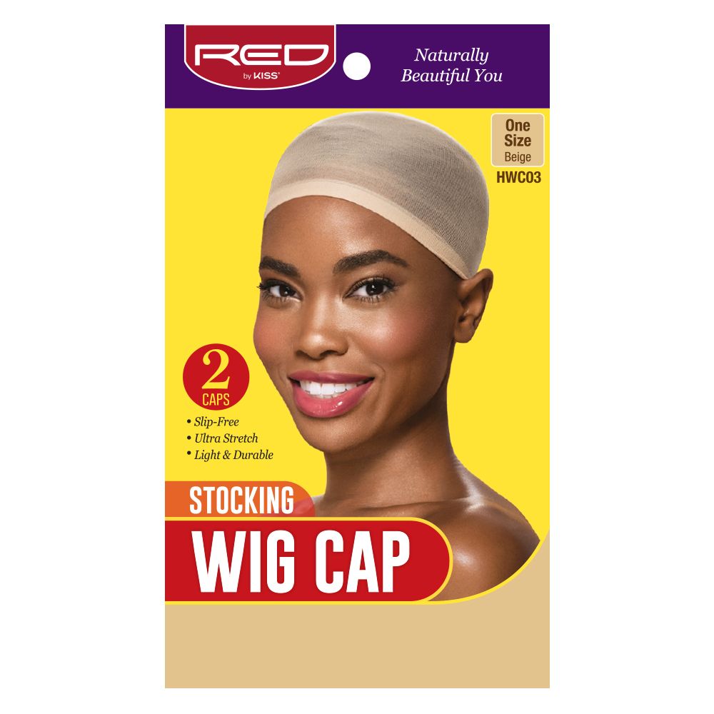 Red By Kiss Stocking Wig Cap Beige 2 Pack - Hwc03 - U2 | Shop at CC Hair & Beauty UK