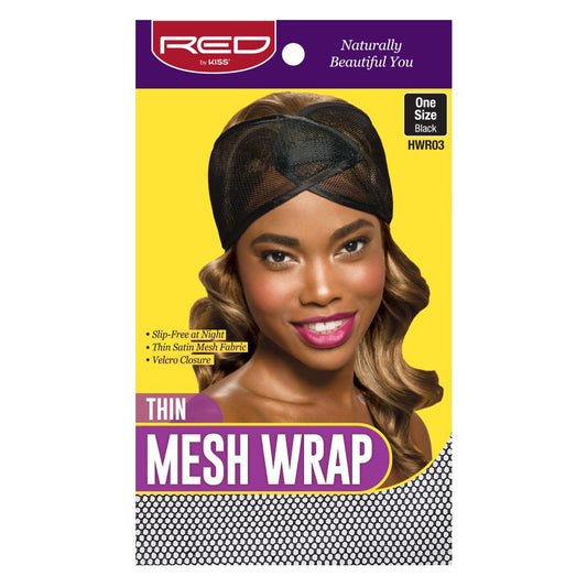 Red By Kiss Thin Mesh Wrap Black - Hwr03 | Shop at CC Hair & Beauty UK