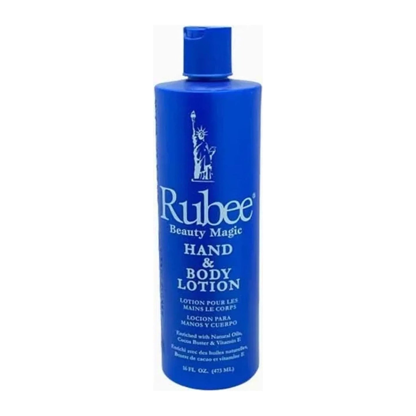 Rubee Hand & Body Lotion 453g bottle with Vitamin E and herbal extracts