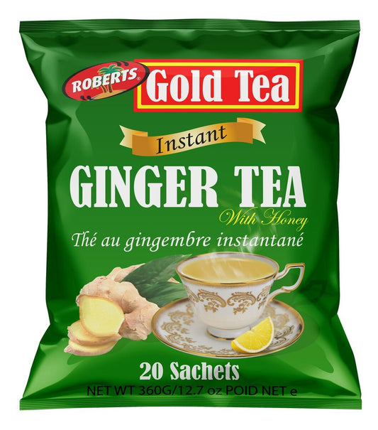 Roberts Gold Tea Instant Ginger Tea With Honey 20tb 360g