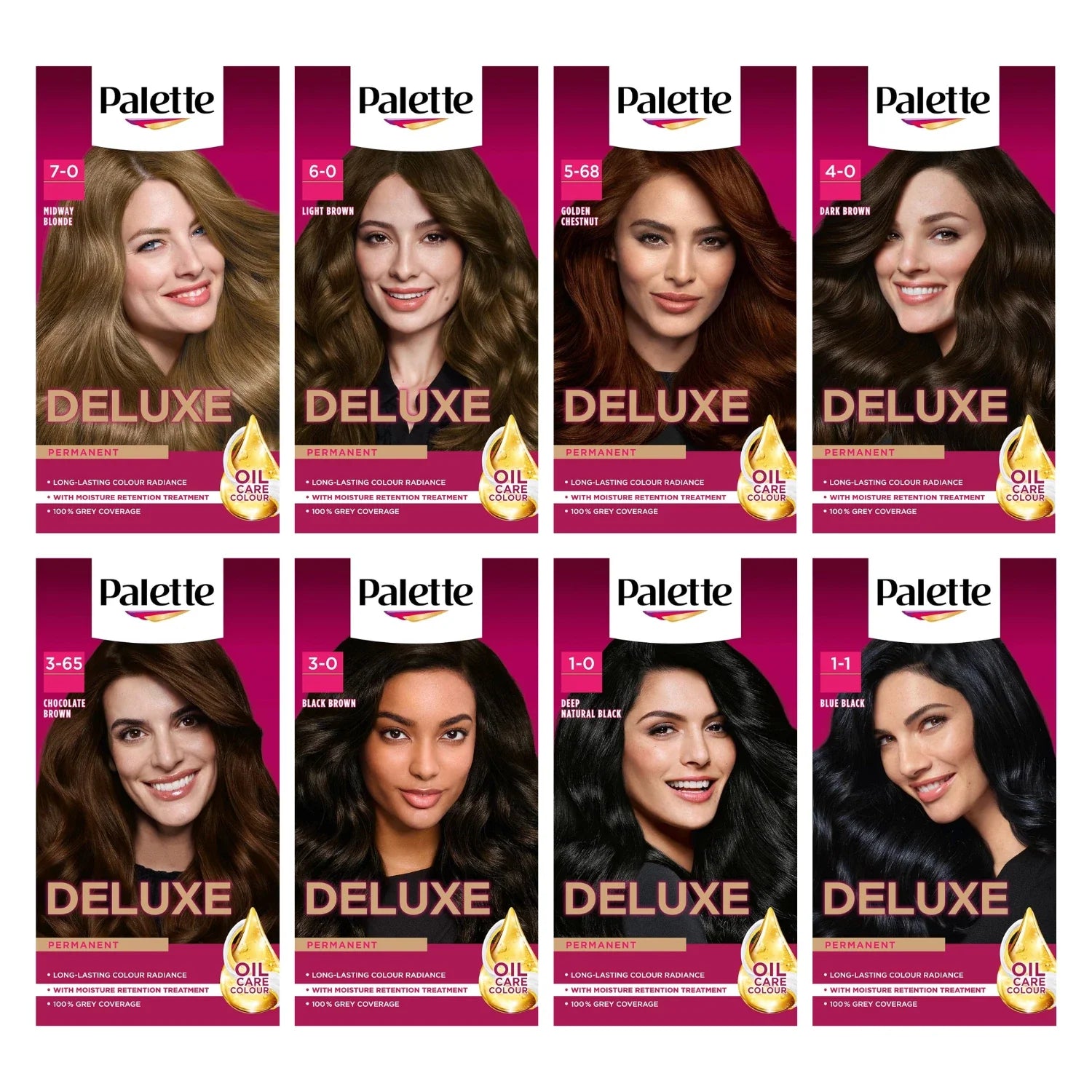Palette Deluxe Creme Colouration Black Hair Dye | CC Hair & Beauty UK