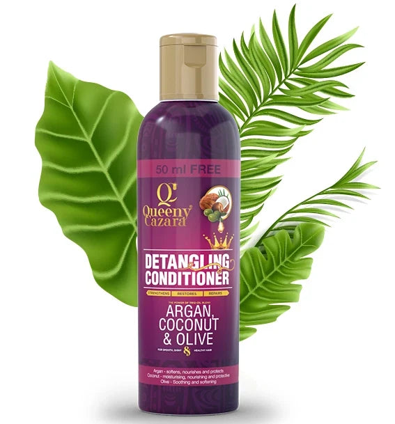 Queeny Cazara Argan Coconut & Olive Detangling Conditioner 250ml | Shop at CC Hair & Beauty UK